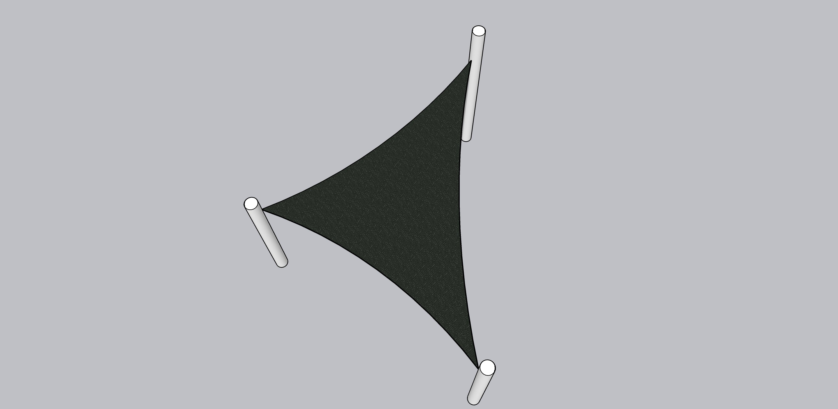 TRIANGLE Shade Sail 4m x 4m x 4m