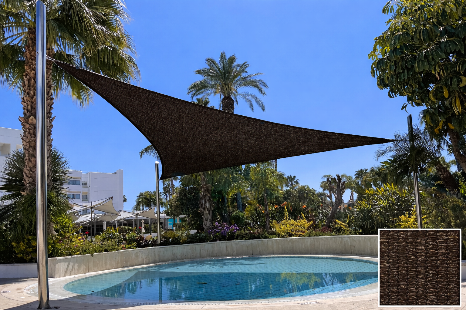 TRIANGLE Shade Sail 5.5m x 5.5m x 5.5m