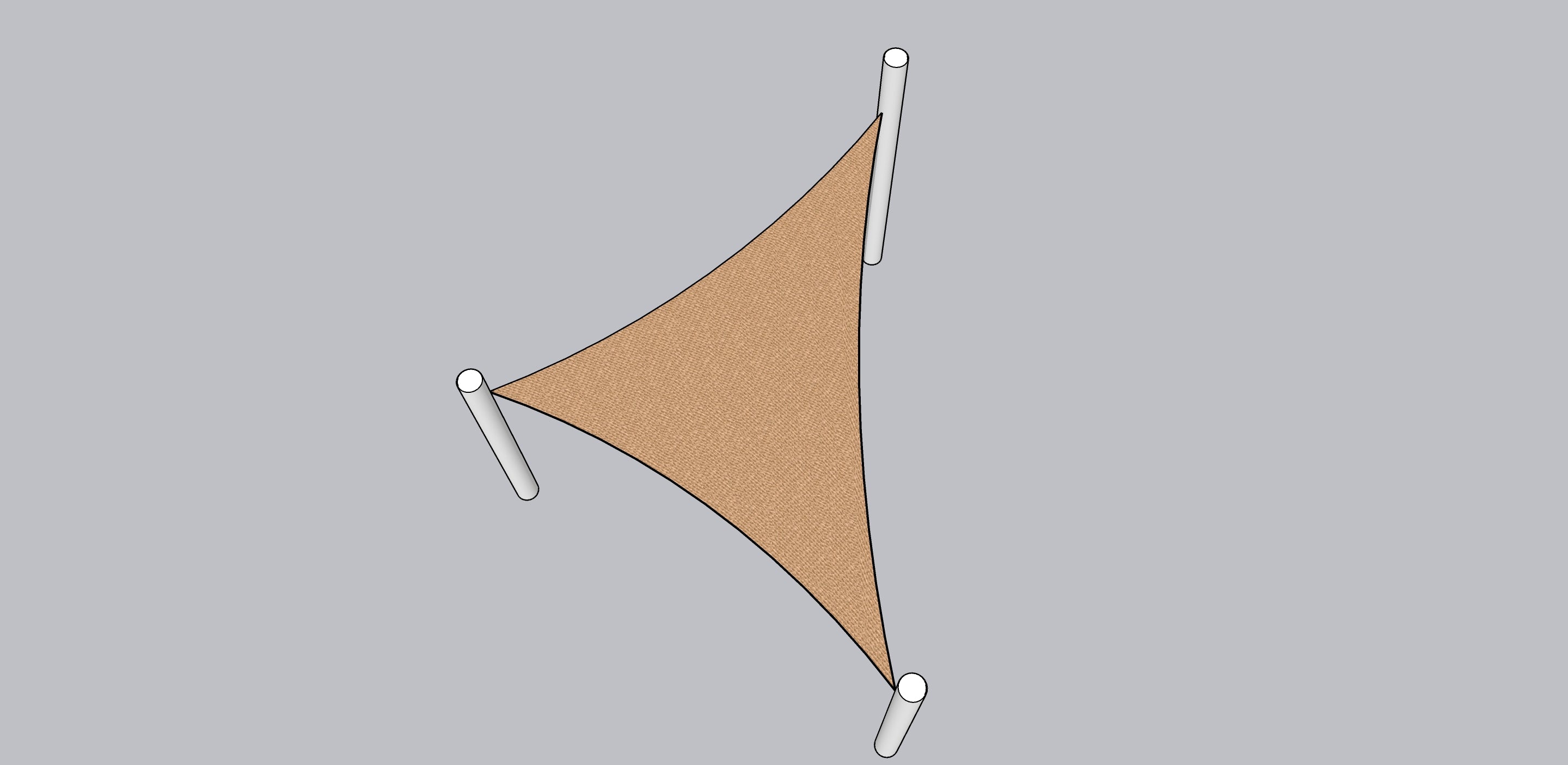 TRIANGLE Shade Sail 4m x 4m x 4m