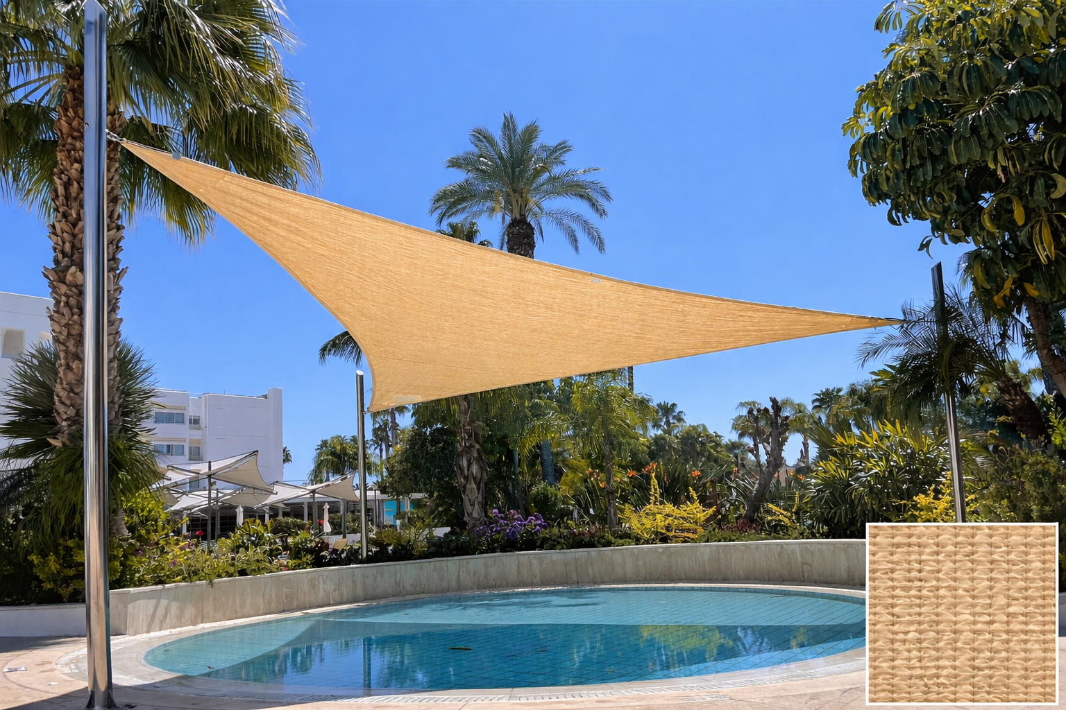 TRIANGLE Shade Sail 3.5m x 3.5m x 3.5m