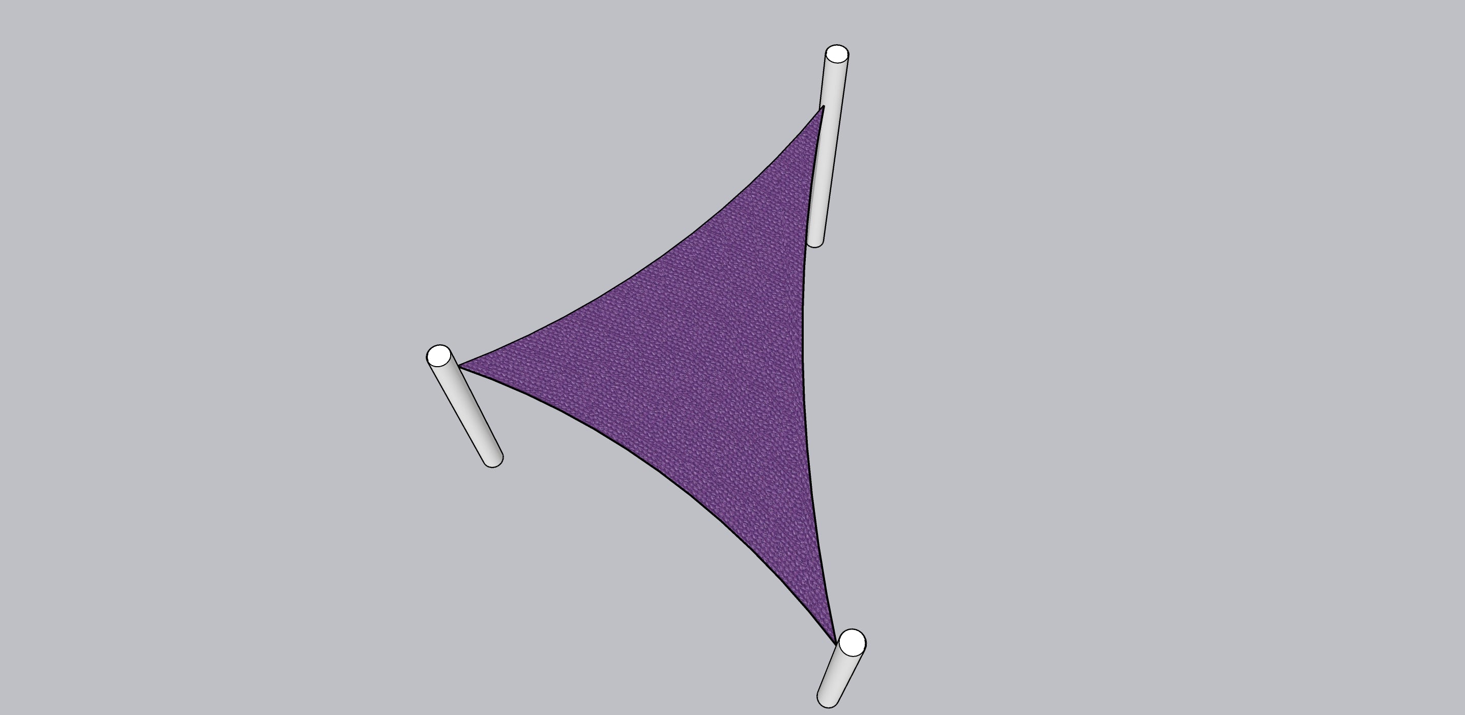 TRIANGLE Shade Sail 4m x 4m x 4m
