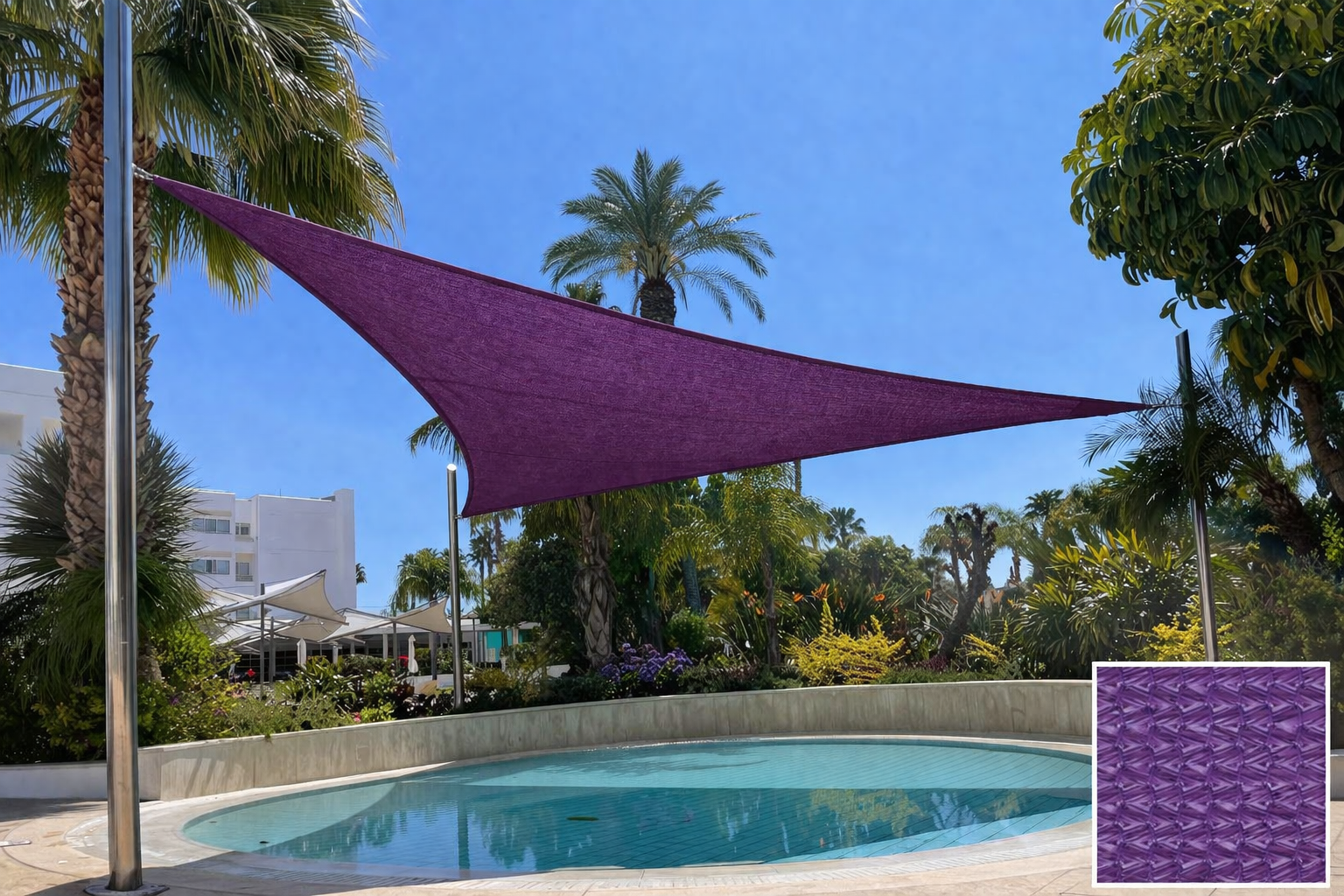 TRIANGLE Shade Sail 6.5m x 6.5m x 6.5m