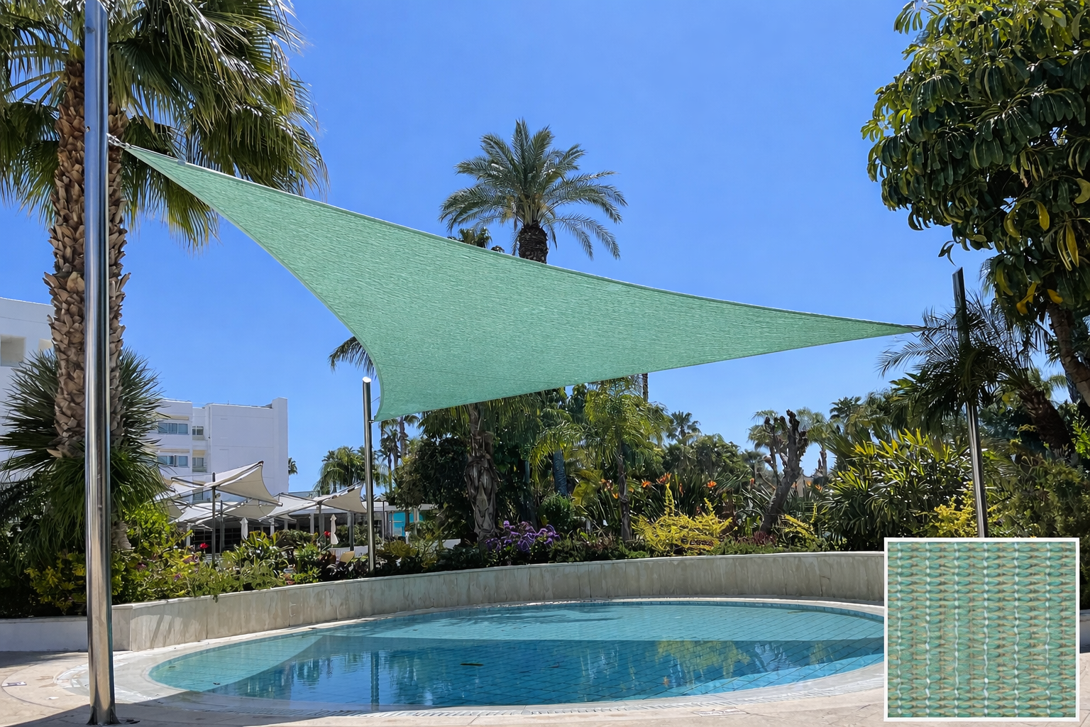 TRIANGLE Shade Sail 6.5m x 6.5m x 6.5m