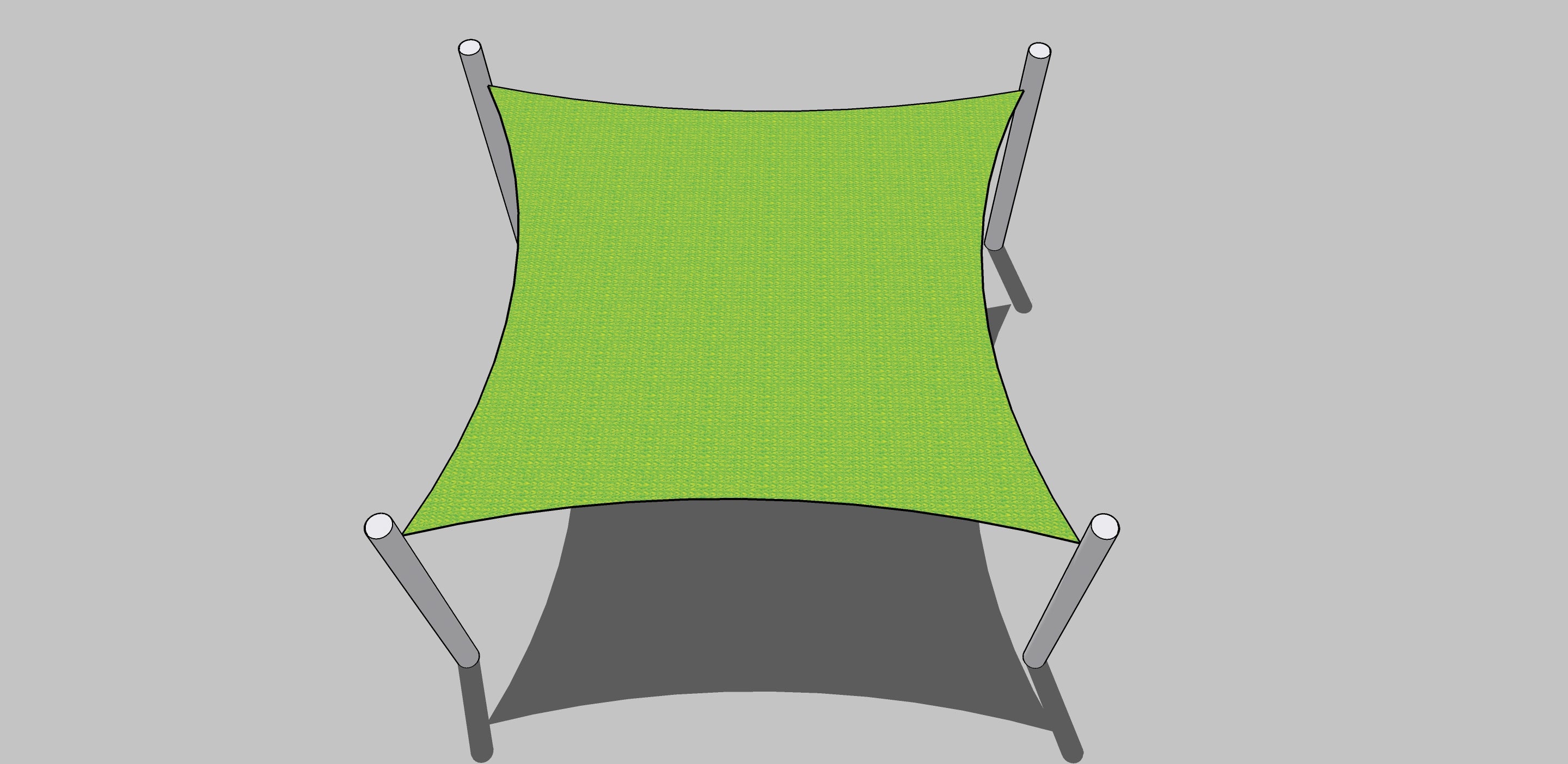 SQUARE Shade Sail 3m x 3m