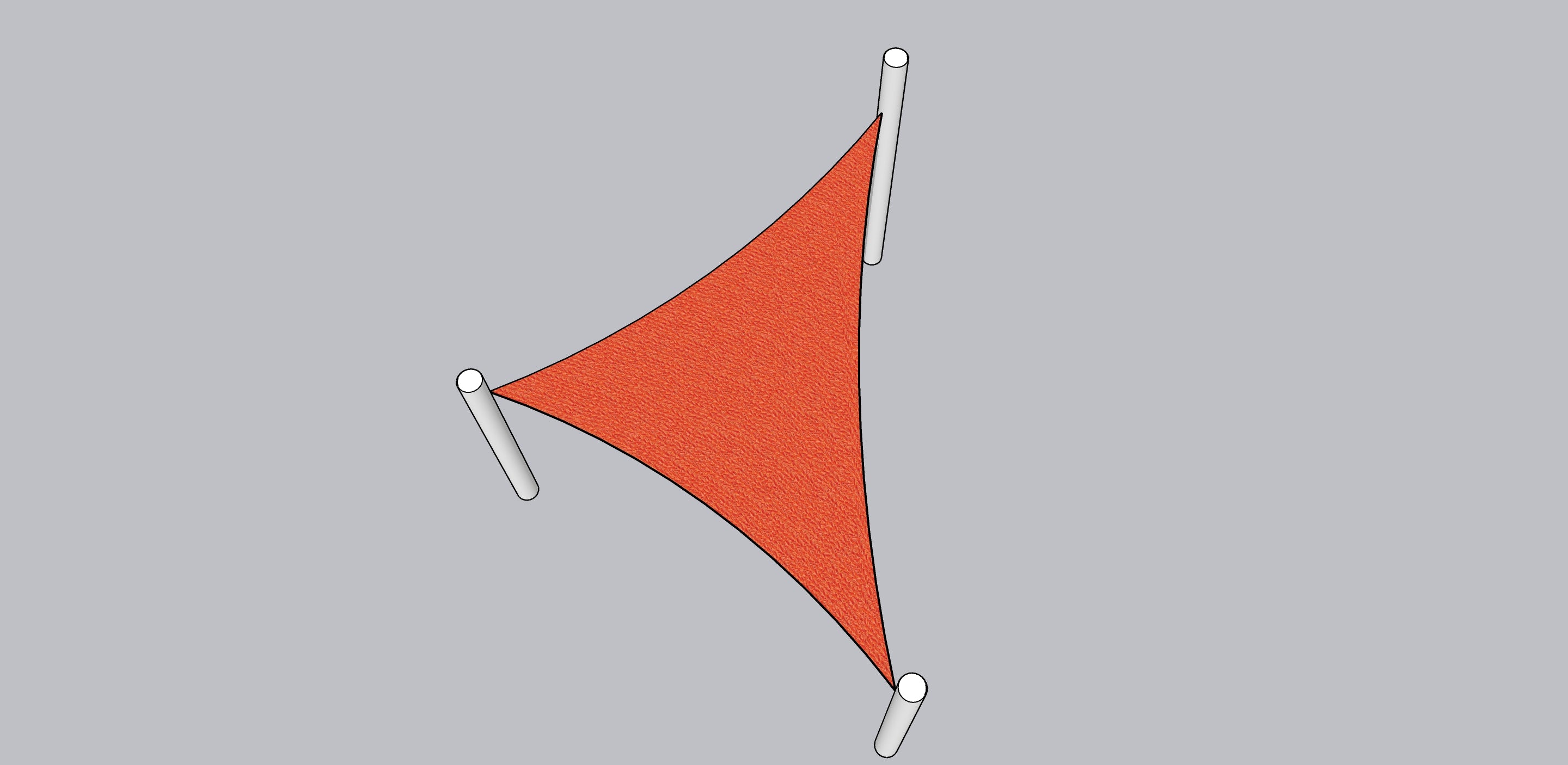 TRIANGLE Shade Sail 3m x 3m x 3m