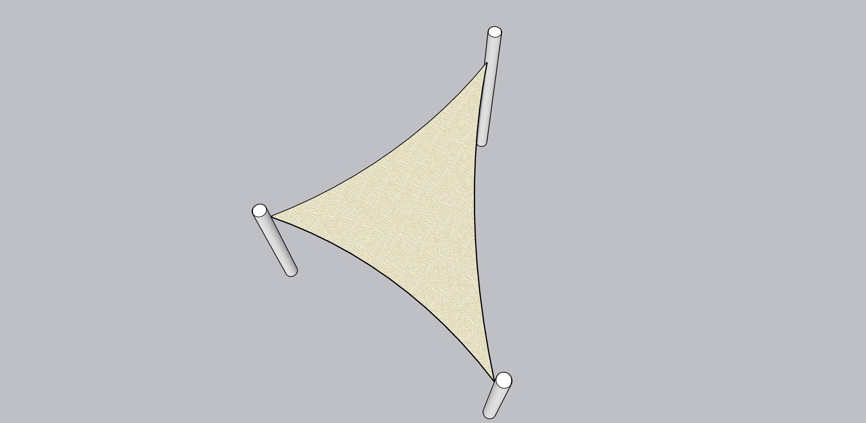 TRIANGLE Shade Sail 4m x 4m x 4m