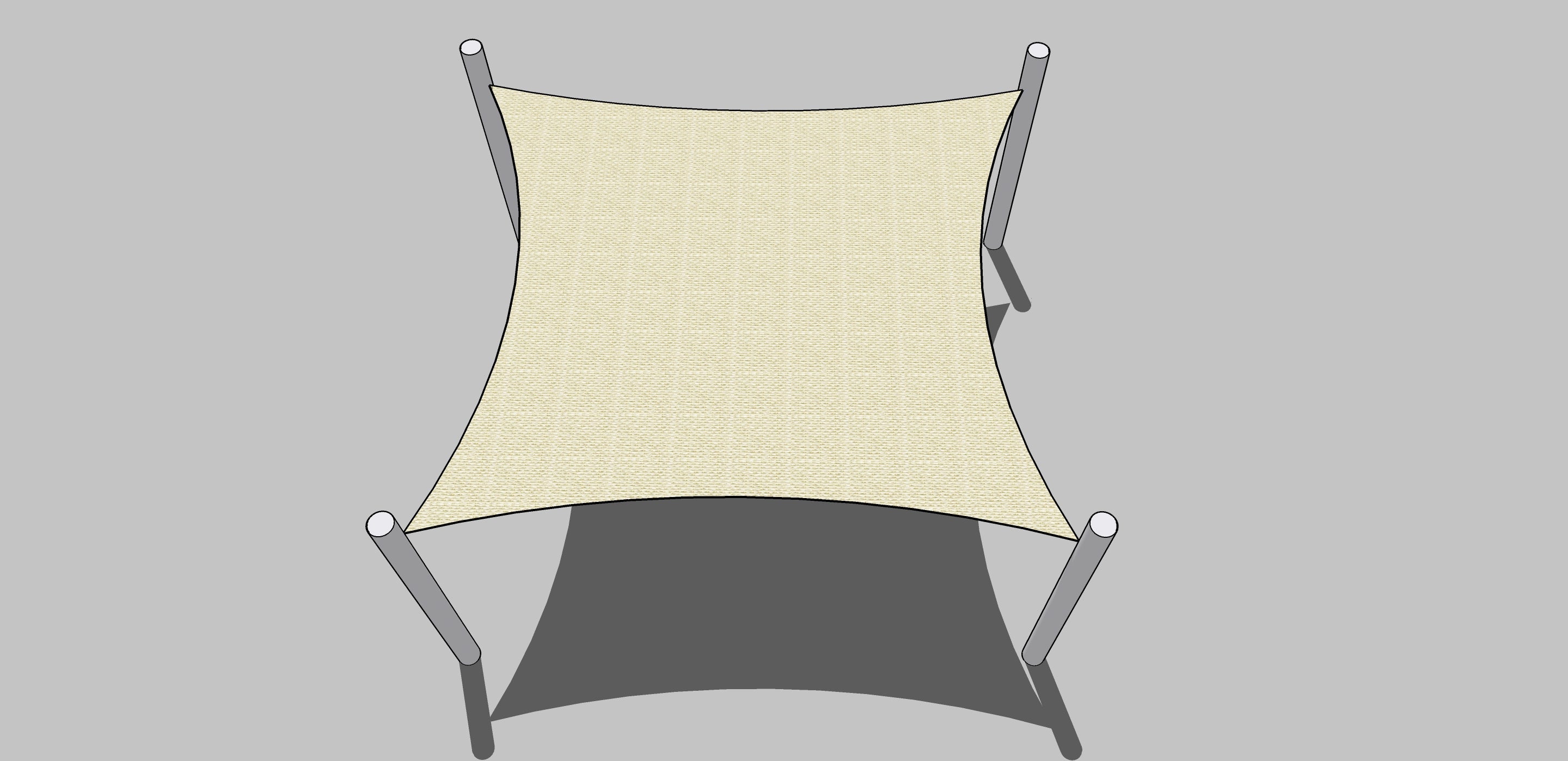 SQUARE Shade Sail 3m x 3m