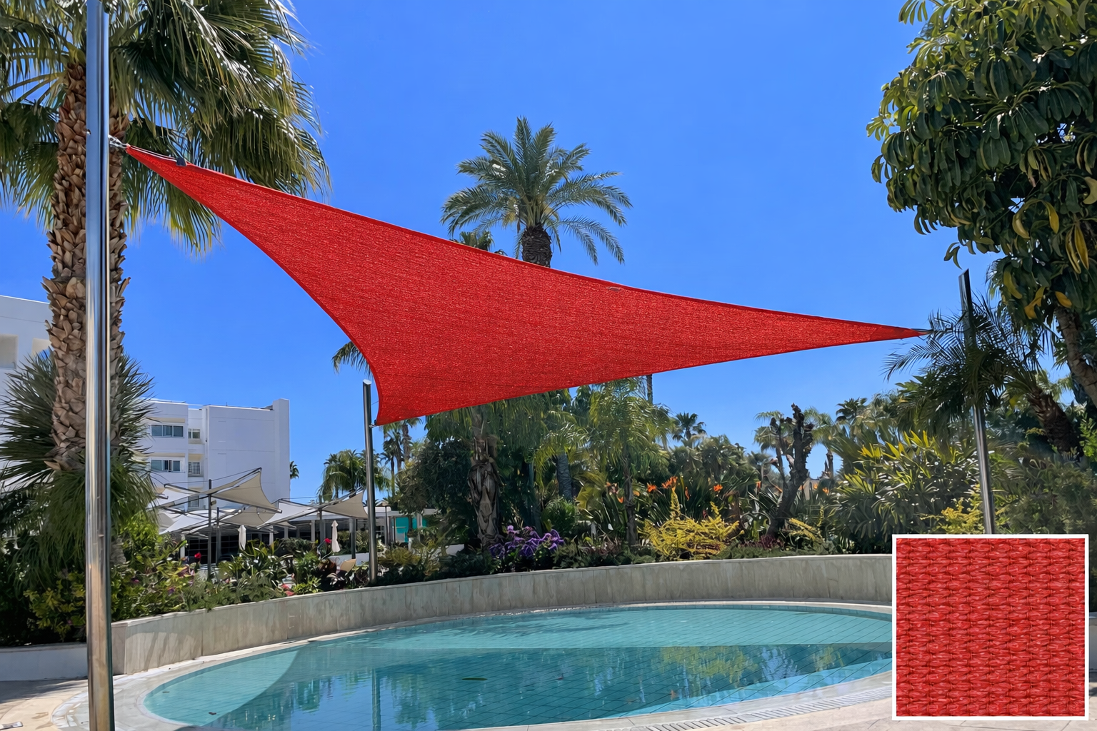 TRIANGLE Shade Sail 4m x 4m x 4m
