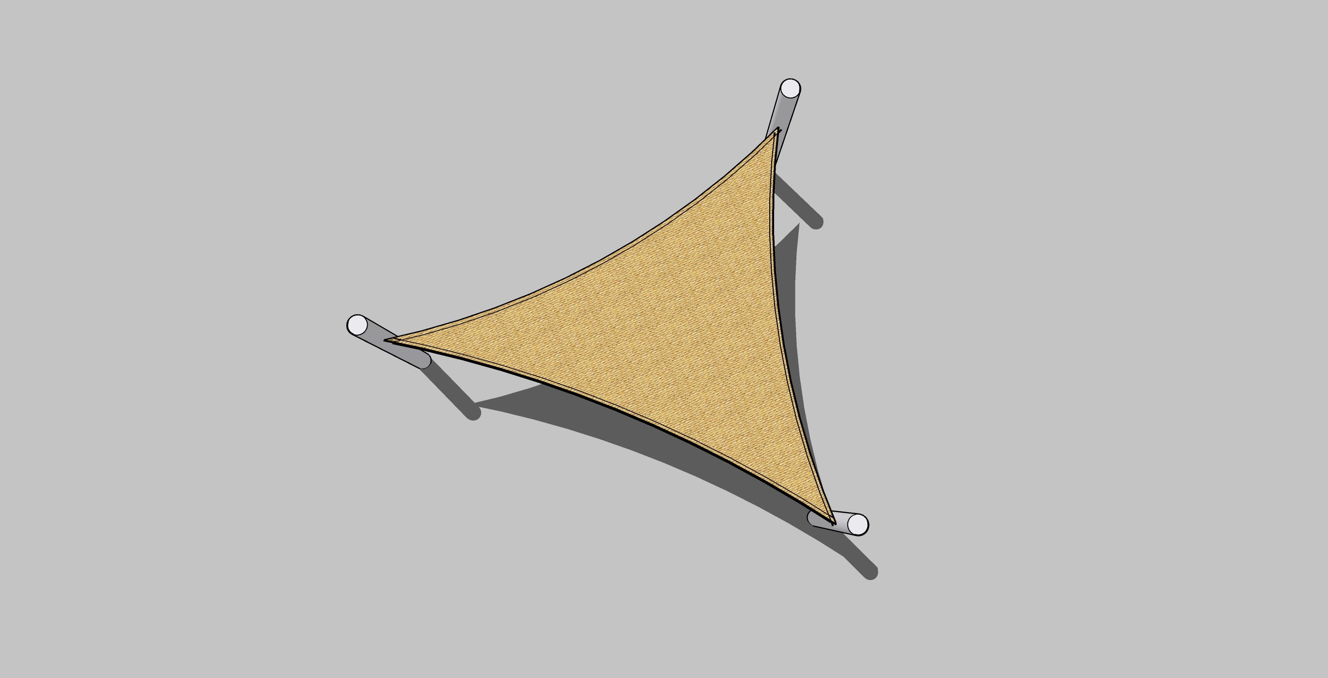 TRIANGLE Shade Sail 4m x 4m x 4m