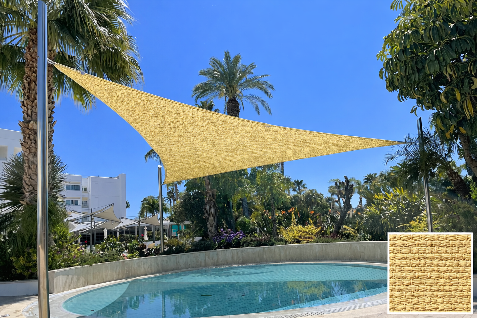 TRIANGLE Shade Sail 4m x 4m x 4m
