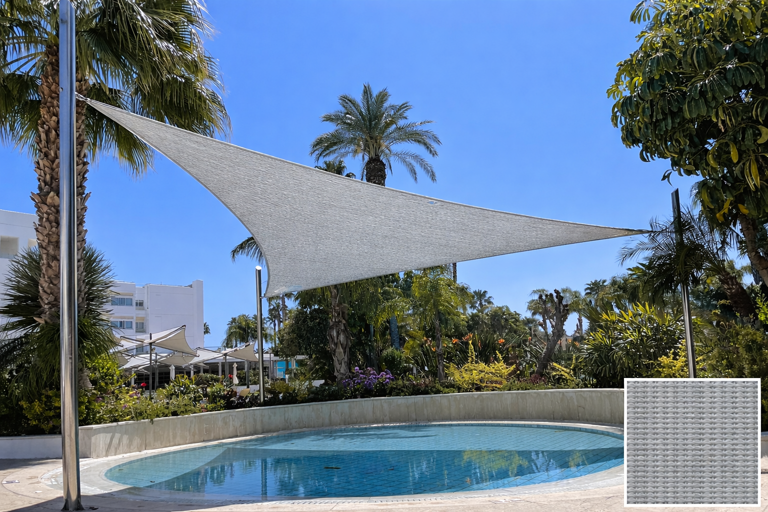 TRIANGLE Shade Sail 5m x 5m x 5m
