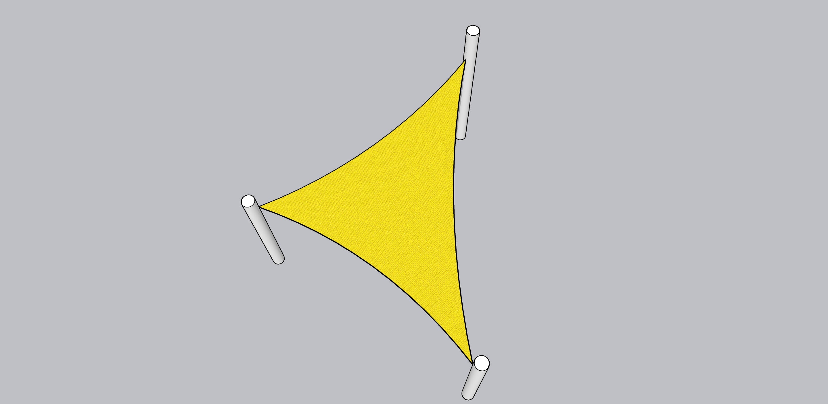 TRIANGLE Shade Sail 4m x 4m x 4m